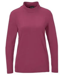 GOLDNER Langarmshirt Kurzgröße: Stehkragenshirt mit Langarm rot 24