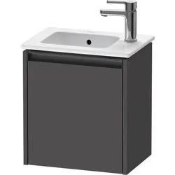 Duravit Ketho.2 Waschtischunterbau wandhängend Graphit Matt 410x292x440 mm - K25060R49490000 K25060R49490000