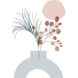 Komar Wandbild »Bohemian Vase«, (1 St.), Deutsches Premium-Poster Fotopapier mit seidenmatter Oberfläche und hoher Lichtbeständigkeit. Für fotorealistische Drucke mit gestochen scharfen Details und hervorragender Farbbrillanz. Komar pastell