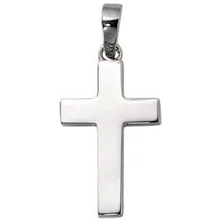 JOBO Kreuzanhänger Anhänger Kreuz, 925 Silber silberfarben