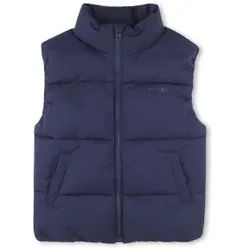 HUGO für Jungen. G00430 Blaue Daunenjacke (13/14años= 157/162cm), Lässig, Polyamid, Nachhaltig, Kinderbekleidung