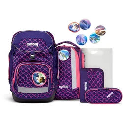 ergobag pack LUMI Edition 2023 Schulrucksack-Set, 6-tlg. PerlentauchBär