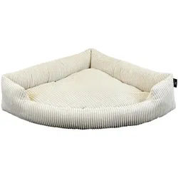 Hundebett , Beige , Textil , Uni , dreieckig , 70x17x100 cm , Bezug abnehmbar, weich gepolstert, rutschfeste Unterseite, platzsparend, dekorativ , Freizeit & Co, Tierbedarf, Hundebetten