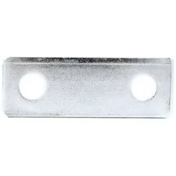 Gegenplatte für Rundstahlbügel DIN 3570 verzinkter Stahl / (Lochmittenabstand) 34 mm