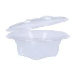 Verive Salatbox mit Deckel, rPET, 1000 ml, Umweltfreundliche Salatschale für Außer-Haus-Gerichte, 1 Packung = 50 Stück
