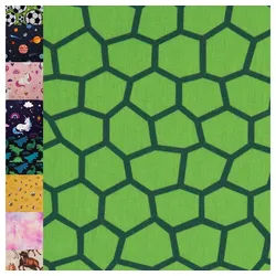 MAGAM-Stoffe Stoff "Niklas", Kinder Baumwollstoff ÖKO-TEX Meterware ab 50cm grün