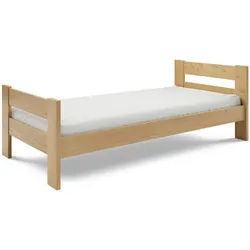 Masseno Kinderbett Oscaro 90x200 cm Kieferfarben , Holz , 90x200 cm , Babymöbel & Kindermöbel, Kinderzimmer & Jugendzimmer, Kinderbetten