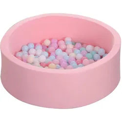 Bällebad Rosa 90/90/28 cm , Kunststoff , 90x28x90 cm , Spielzeug, Bällebad