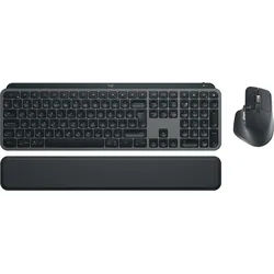 LOGITECH MX Keys S Combo Graphite, schwarz, Logi Bolt, USB/Bluetooth, FR