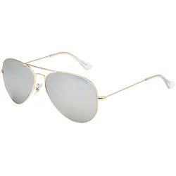 iVIATOR Sunglasses-Gold-116 Silver Mirror