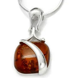 OSTSEE-SCHMUCK Kette mit Anhänger Ostsee-Schmuck Kette mit Anhänger Eni Kette mit Anhänger Eni (2-tlg) silberfarben 45 cm