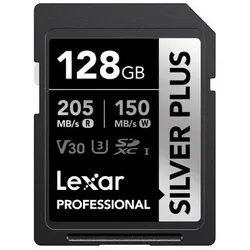 Lexar SD Silver Plus UHS-1 V30 R205/W150MB/s 128 GB