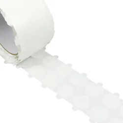 Doppelseitige PET-Klebepunkte, stark/schwach 25 mm | 1000 Stk, transparent