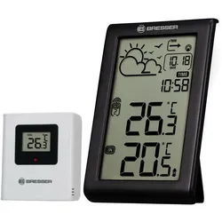 BRESSER BRESSER Wetterstation Meteo Temp W mit DCF-Funksignal Wetterstation schwarz