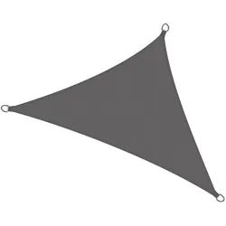 Sol Royal Sonnensegel SolVision PS9 420/420/600 cm dreieckig Anthrazit Pe , Kunststoff , 420x420 cm , Sonnenschutz, Sonnenschirme