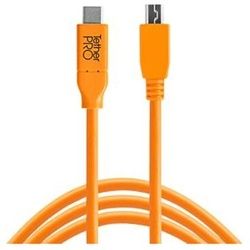 Tether Tools USB-C zu 2.0 Micro B 4,60m orange
