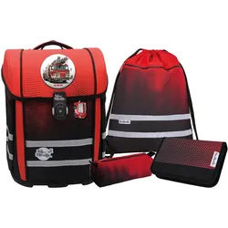 McNeill Perfecto Kollektion 2025 -Schulranzen-Set 5tlg., Gradient Cranberry