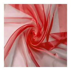 Event Kauf Stoff Organza Crystal Stoff Meterware, Breite 150 cm rot
