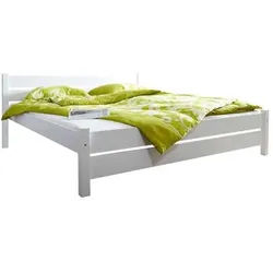 Bett 'Bora', aus Kiefer, weiß
