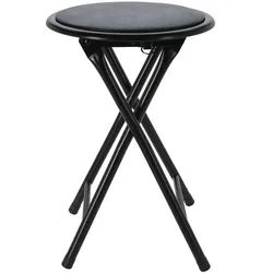 Klapphocker Klappstuhl Küchenhocker Hocker Sitzhocker Schwarz Ø30cm