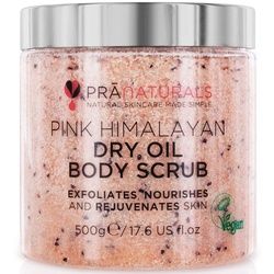 PraNaturals Körperpeeling aus rosafarbenem Himalaysalz 500 g