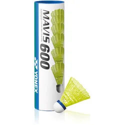 Yonex Badmintonbälle Mavis 600 Nylon gelb Dose 10x6er im Karton