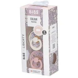 Bibs x Liberty Colour Schnuller, Gr. 2, 6-18 Monate, Eloise/ Blush