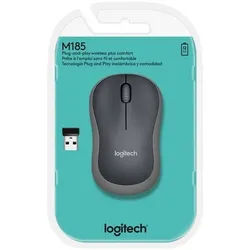 Logitech Smartphone-Halterung Maus USB,wireless,1000dpi LOGITECH M185 gr