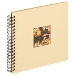 Walther Fotoalbum SA-108H Spiralalbum Fun creme 26x25 cm 40 schwarze