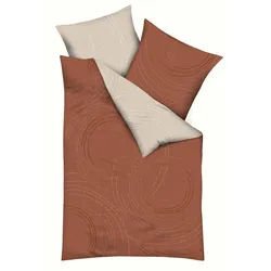 Kaeppel Bettwäsche , Dunkelorange , Textil , Graphik , 200x200 cm , bügelleicht , Heimtextilien, Bettwäsche & Leintücher, Bettwäsche, Satin-Bettwäsche