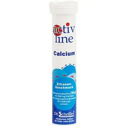 ACTIVLINE Calcium Zitrone Brausetabletten 20 St
