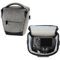 Hama Kameratasche Kamera-Tasche Colt 110 Trinidad Universal Hülle Grau, Case Schultergurt Tragegriff Zubehör-Fächer Digitalkamera Systemkamera grau