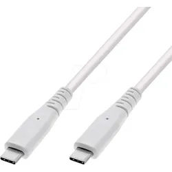 VALUE 11999065 - USB 10 Gb/s Kabel, C Stecker auf C Stecker, 60W, weiß, 3,0 m