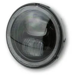 HIGHSIDER LED Hauptscheinwerfereinsatz TYP 7 mit Standlichtring, rund, chrom, 5 3/4 Zoll, silber