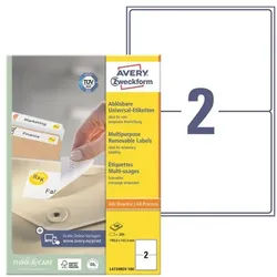 Avery Zweckform 200er-Pack Universal Klebeetiketten »L4734REV-100«