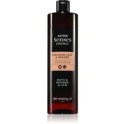 Avon Senses Essence Geranium Leaf & Orange Badezusatz 500 ml
