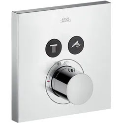AXOR ShowerSelect Square Thermostat für 2 Verbraucher, Badarmaturen, chrom