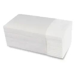 Papierhandtuch, 24 x 21,5 cm, 2-lagig, hochweiß, Zellstoffpapier, geprägt, ZZ-Falz, 1 Palette = 32 Kartons à 4000 Stück
