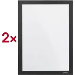 Magnetoplan Magnetrahmen selbstklebend Magnetofix A3 schwarz 2 Stück schwarz