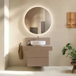 Duravit Balcoon Waschtisch-Unterschrank BA50120JFIF0000 wandhängend, 60 x 57 x 53,4 cm, Umbra strukturiert, 2 Schubkästen
