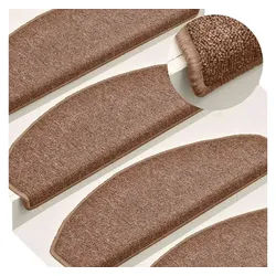 vidaXL Stufenmatte Stufenmatten 30 Stk. 65x24x4 cm Braun Halbrund Groß, Rechteckig, Höhe: 4 mm braun