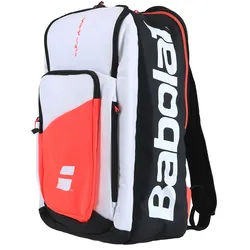 Babolat Rucksack Pure Strike (Schlägerfach, Schuhbeutel) weiss/schwarz 50x25x30cm