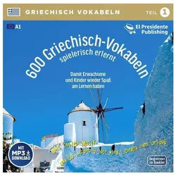 Hörspiel-CD 600 Griechisch-Vokabeln spielerisch erlernt; .. Tl.1, 1 Audio-CD mi...