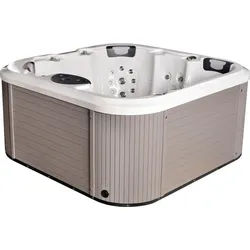Whirlpool , Grau, Weiß , Kunststoff , 200x91x200 cm , Freizeit & Co, Wellness & Gesundheit, Whirlpools