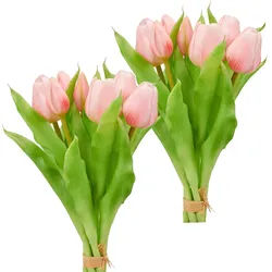Kunsttulpe CREATIV GREEN "Tulpenbund", rosa, H:31cm, Kunststoff, Kunstpflanzen, in schöner Farbe