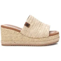 Refresh für Damen. 17175301-BEIGE Sandalen 171753 beige -Höhe 7cm Keil (37), Stoff, 5 bis 8 cm, Keine, Lässig