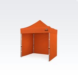 Scherenzelte 2x2m - mit 3 Wänden - Orange