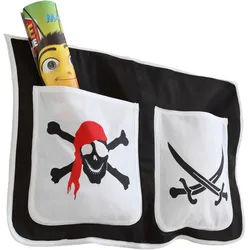 Betttasche 'Stofftasche', schwarz/weiß
