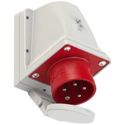 PCE PCE CEE-Wandgerätestecker 16A 5p 6h IP44 mit Deckel Elektro-Kabel, CEE-Wandgerätestecker 16A 5p 6h IP44 mit Deckel