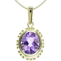 OSTSEE-SCHMUCK Kette mit Anhänger Ostsee-Schmuck Kette mit Anhänger Erna Kette mit Anhänger Erna (2-tlg) goldfarben 45 cm